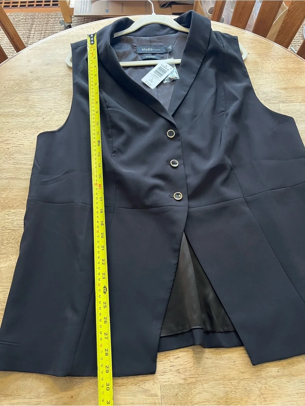 Studio by Torrid Black Tailored Sleeveless Vest & Shorts Set